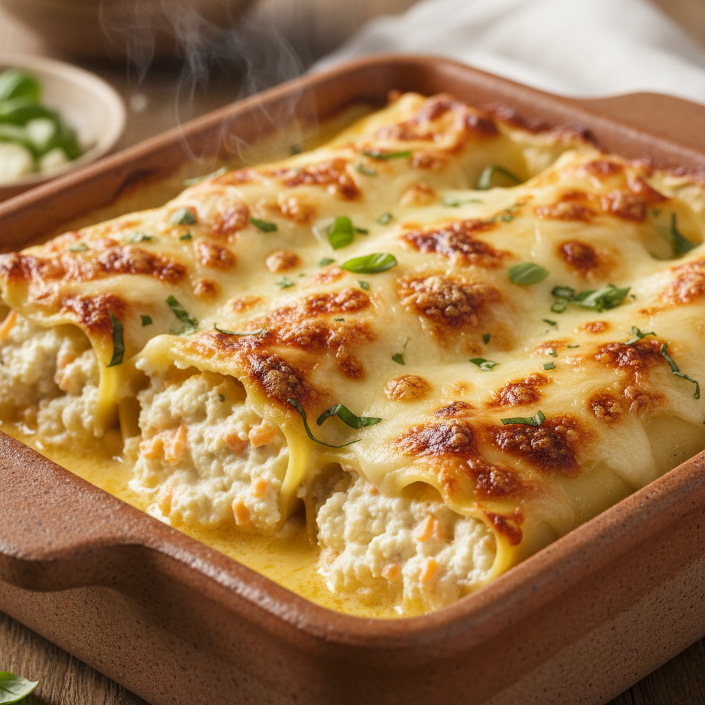 High protein cheese lasagna Rolls